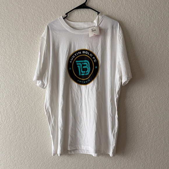 Austin Bold FC White T-Shirt - Picture 1 of 5